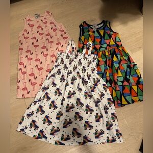 3 tank style Hannah Andersson dresses size 6/7. Purchased for $40 each